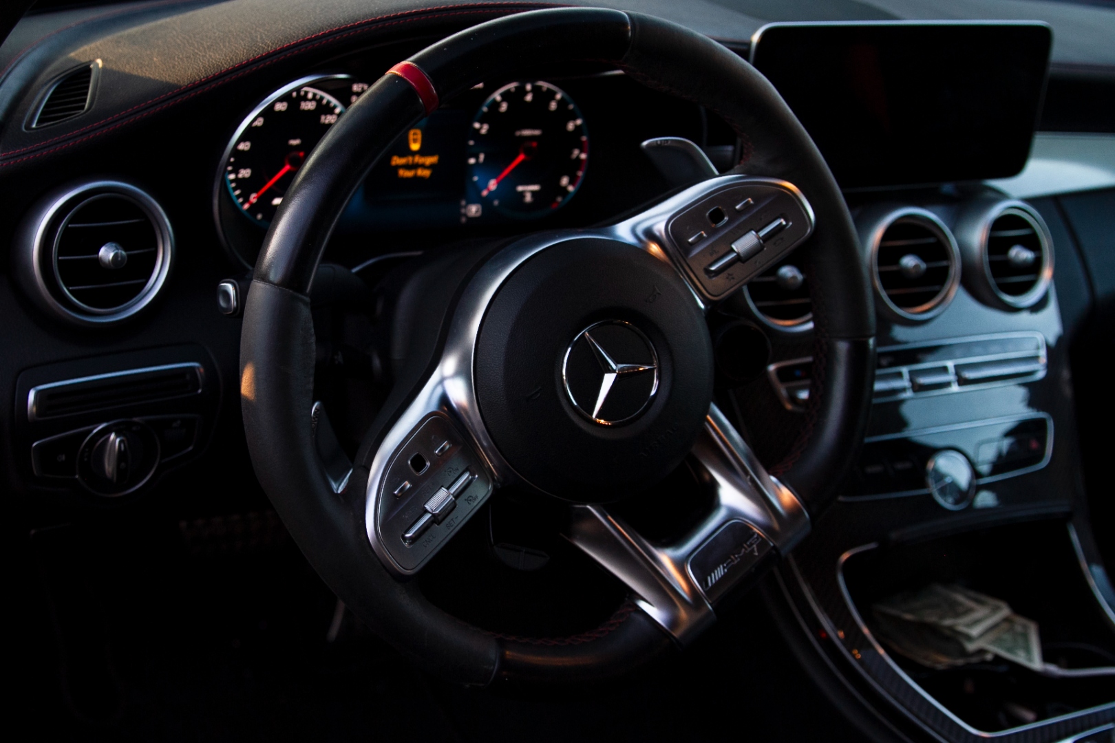 Mercedes-AMG C-Class interior steering wheel