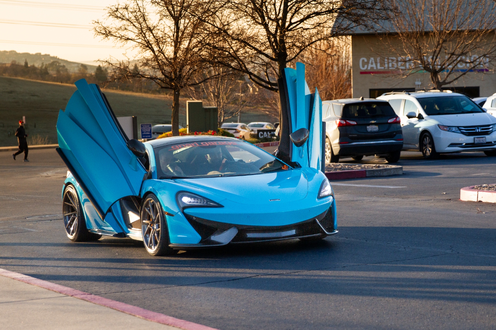 McLaren 570S with dihedral doors open